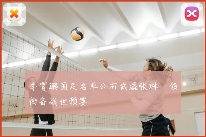 李霄鹏国足名单公布武磊张琳芃领衔备战世预赛